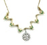 14K Gold Diamond & Emerald Star Of Bethlehem Opening Magnetic Necklace